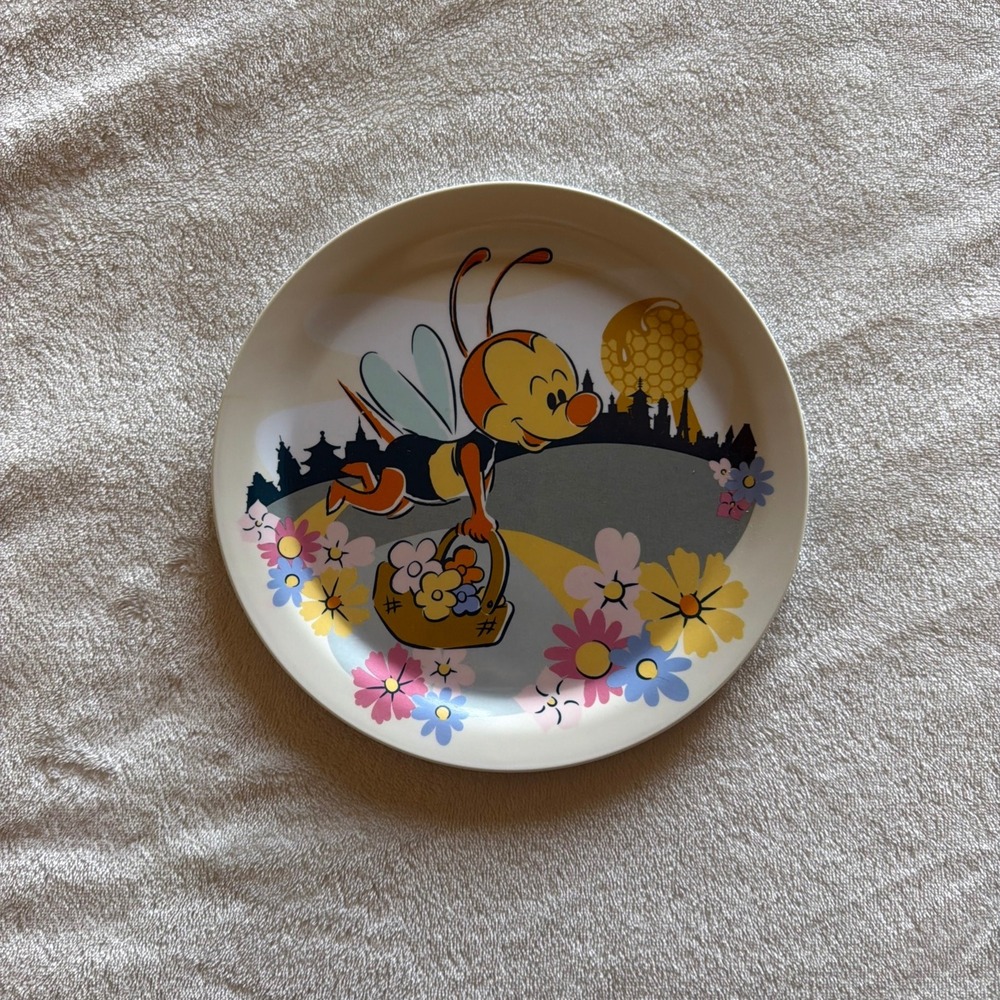Disney Parks Spike the Bee EPCOT Flower & Garden Festival Plate Floral - C1754